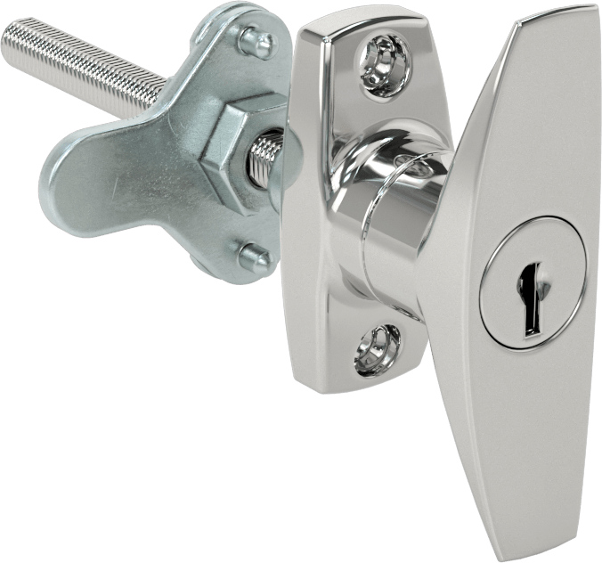 New McMaster 1210A58 T-Handle Keyed Cam Lock Adjustable Latching Distance CW - New - Image 4