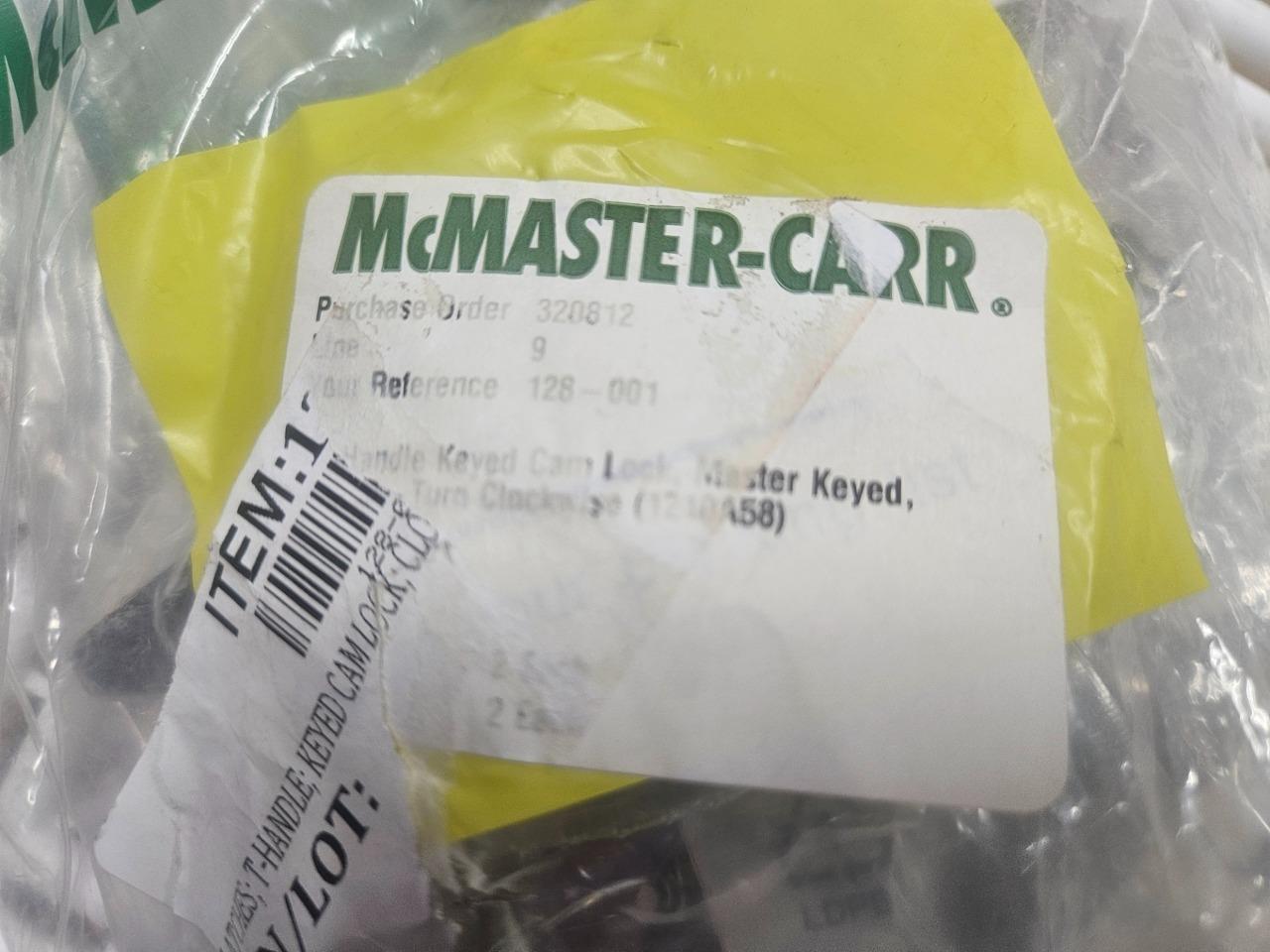 New McMaster 1210A58 T-Handle Keyed Cam Lock Adjustable Latching Distance CW - New - Image 7