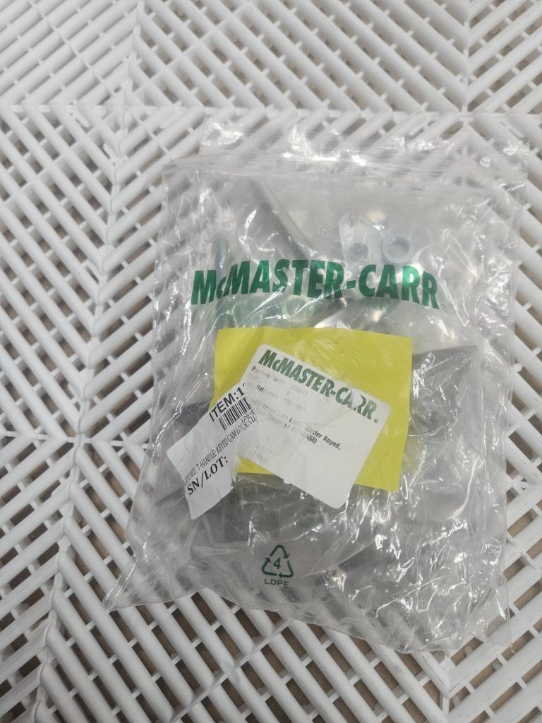 New McMaster 1210A58 T-Handle Keyed Cam Lock Adjustable Latching Distance CW - New - Image 10