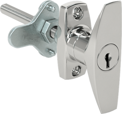 New McMaster 1210A58 T-Handle Keyed Cam Lock Adjustable Latching Distance CW - New