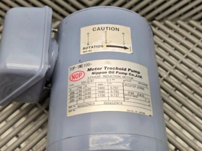 Nippon TOP-1ME100-11MA Trochoid Pump / 3-Phase Induction Motor / EELQ-8T - Used - Image 4