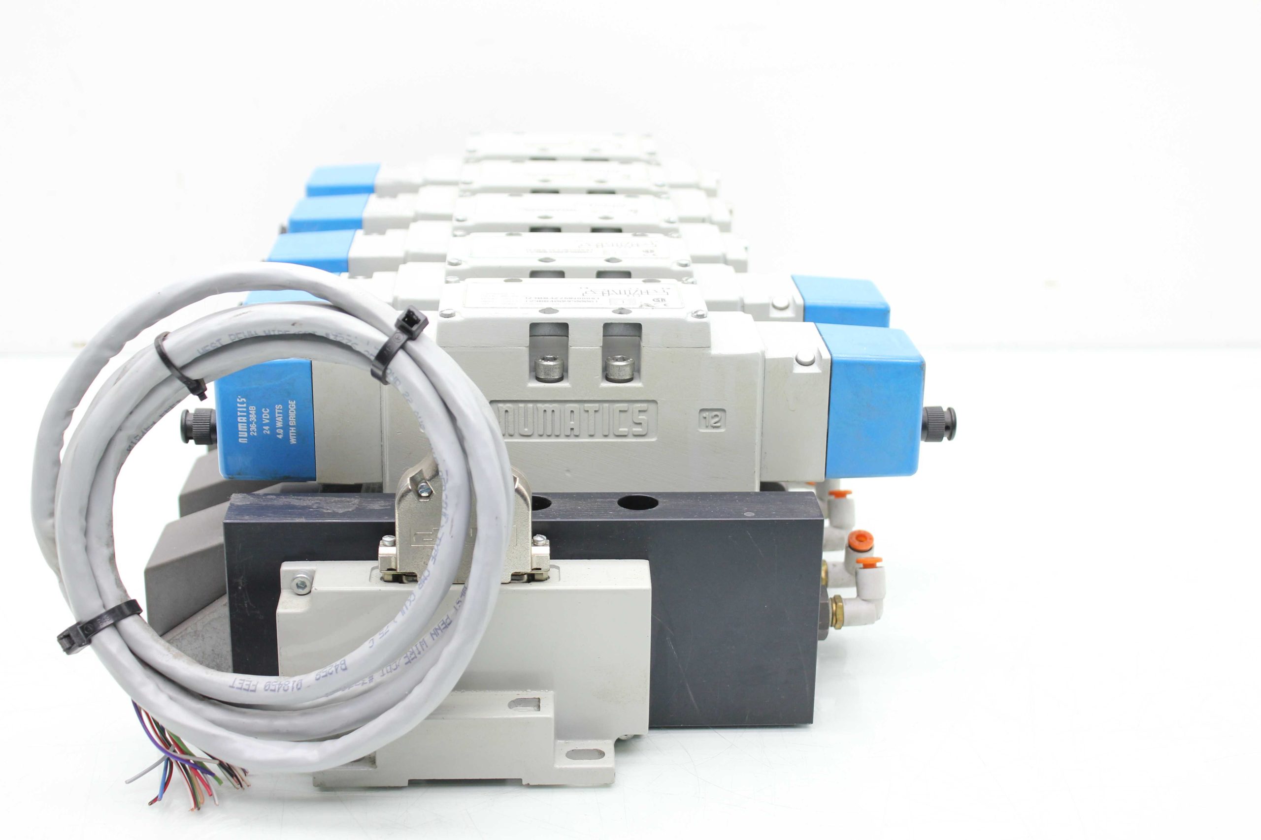 Numatics I23BB4Z2MN00061 5-Station Solenoid Valve Manifold DB25 24VDC Used - Used - Image 18