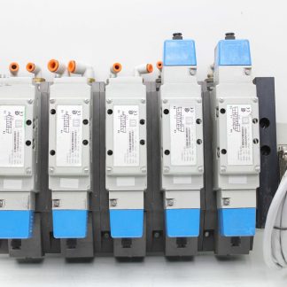 Numatics I23BB4Z2MN00061 5-Station Solenoid Valve Manifold DB25 24VDC Used - Used