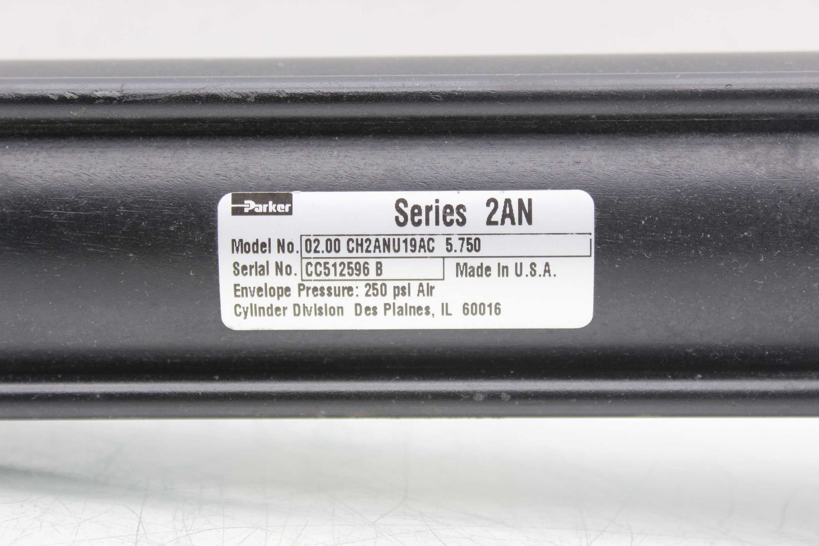 Parker 02.00 CH2ANU19AC 5.750 Pneumatic Cylinder - Used - Image 6