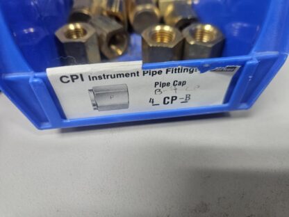 Parker 4-CP-B Brass Pipe Fitting, 1/4" FNPT End Cap - New - Image 3