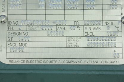 Reliance 10 HP 07KL790177-KAT1 Square Frame L21620 AC Motor  Servo Tachometer - Used - Image 28