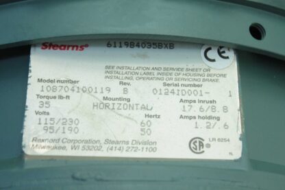 Reliance 10 HP 07KL790177-KAT1 Square Frame L21620 AC Motor  Servo Tachometer - Used - Image 30