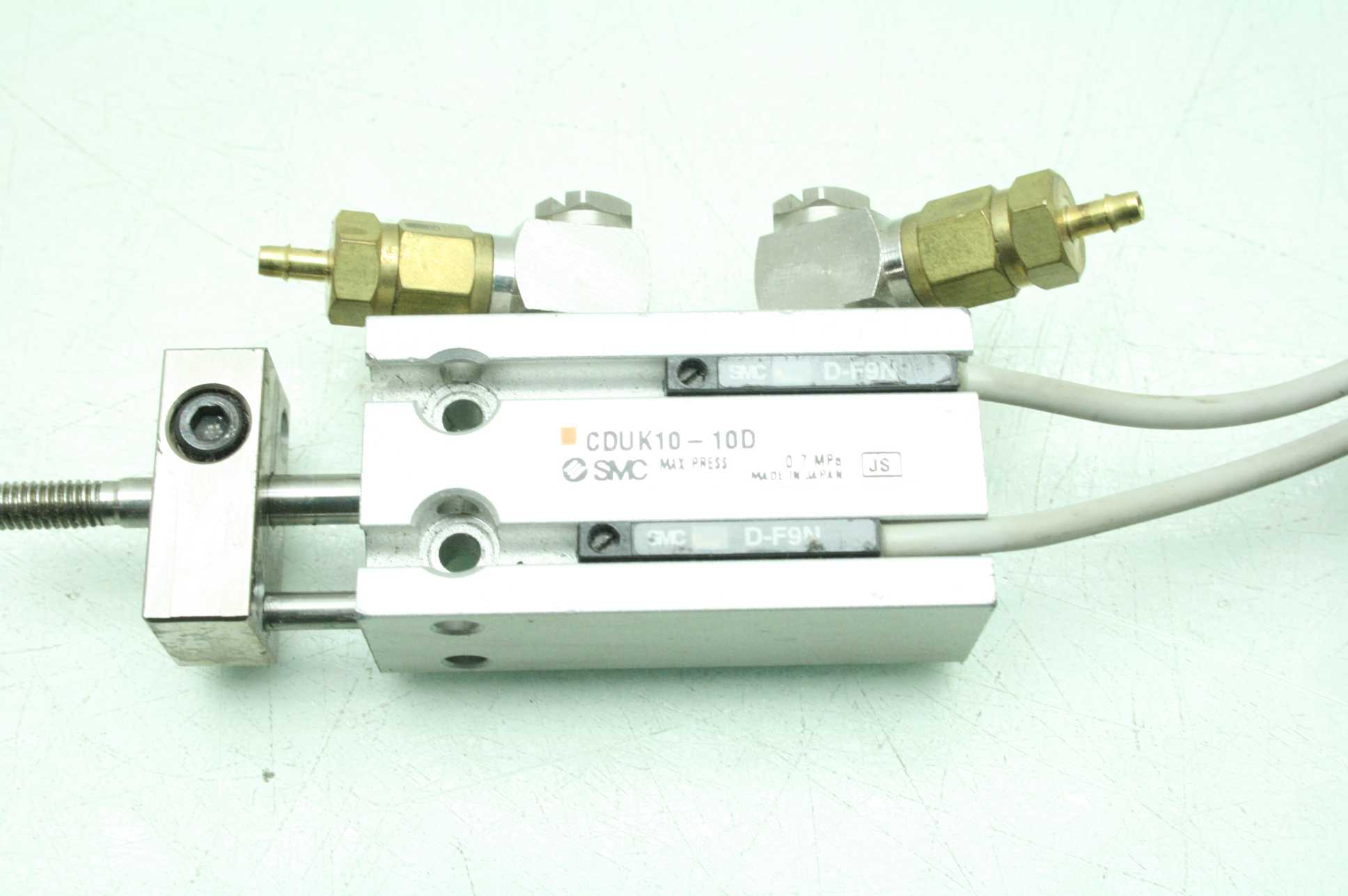 SMC CDUK10-100 Pneumatic Slide Cylinder, Dual Rod, 10mm Bore, 10mm Stroke - Used - Image 12