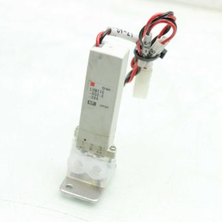 SMC LVM115-5G2-3-X94 Chemical High Purity Valve PFA Teflon 2 Port 24V DC Coil - Used