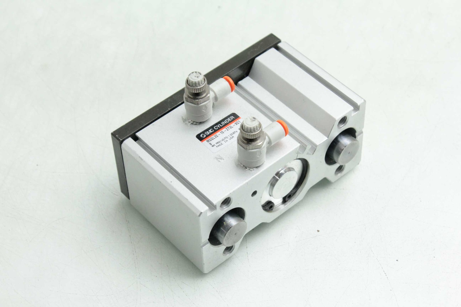 SMC MGQL32-10-Z73L-XC1 Compact Guided Cylinder / 32mm Bore / 10mm Stroke - Used