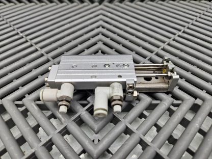 SMC MXQR6L-30C Dual Rod Guided Air Cylinder Slide Table 6mm Bore x 30mm Stroke - Used - Image 8