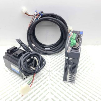 Sanyo Denki AC Servo Motor Q2AA07020DXS2L w/ Servo Drive RS2A01A8AA0046B2PL1 - Used