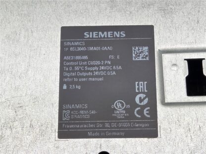 Siemens 6SL3040-1MA01-0AA0 Sinamics Control Unit CU320-2 Module / No Front Cover - Used - Image 15
