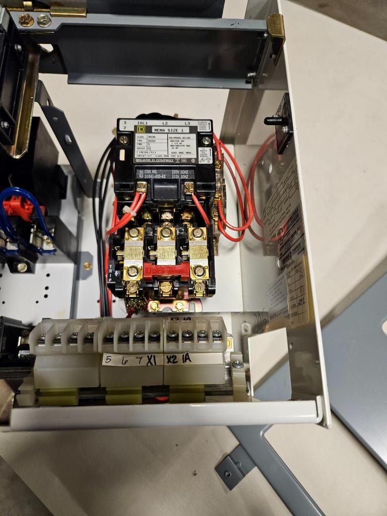 Square D Model 6 MCC FVNR 10 HP Motor Starter Bucket 12" Nema Size 1 8536-SC03 - Used - Image 18