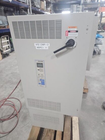 Yaskawa 100 HP / 480V Bypass VFD Drive E7BVB124YEFR / CIMR-E7U4055 - Used - Image 20
