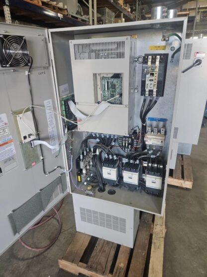 Yaskawa 100 HP / 480V Bypass VFD Drive E7BVB124YEFR / CIMR-E7U4055 - Used - Image 3