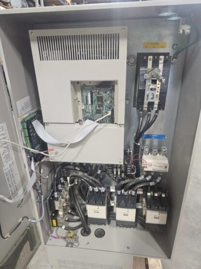 Yaskawa 100 HP / 480V Bypass VFD Drive E7BVB124YEFR / CIMR-E7U4055 - Used - Image 7