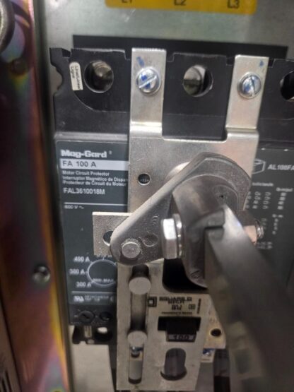 Yaskawa 50 HP / 480V Bypass VFD Drive E7BVB065YEFR / CIMR-E7U4030 - Used - Image 14