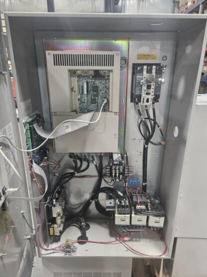 Yaskawa 50 HP / 480V Bypass VFD Drive E7BVB065YEFR / CIMR-E7U4030 - Used - Image 17